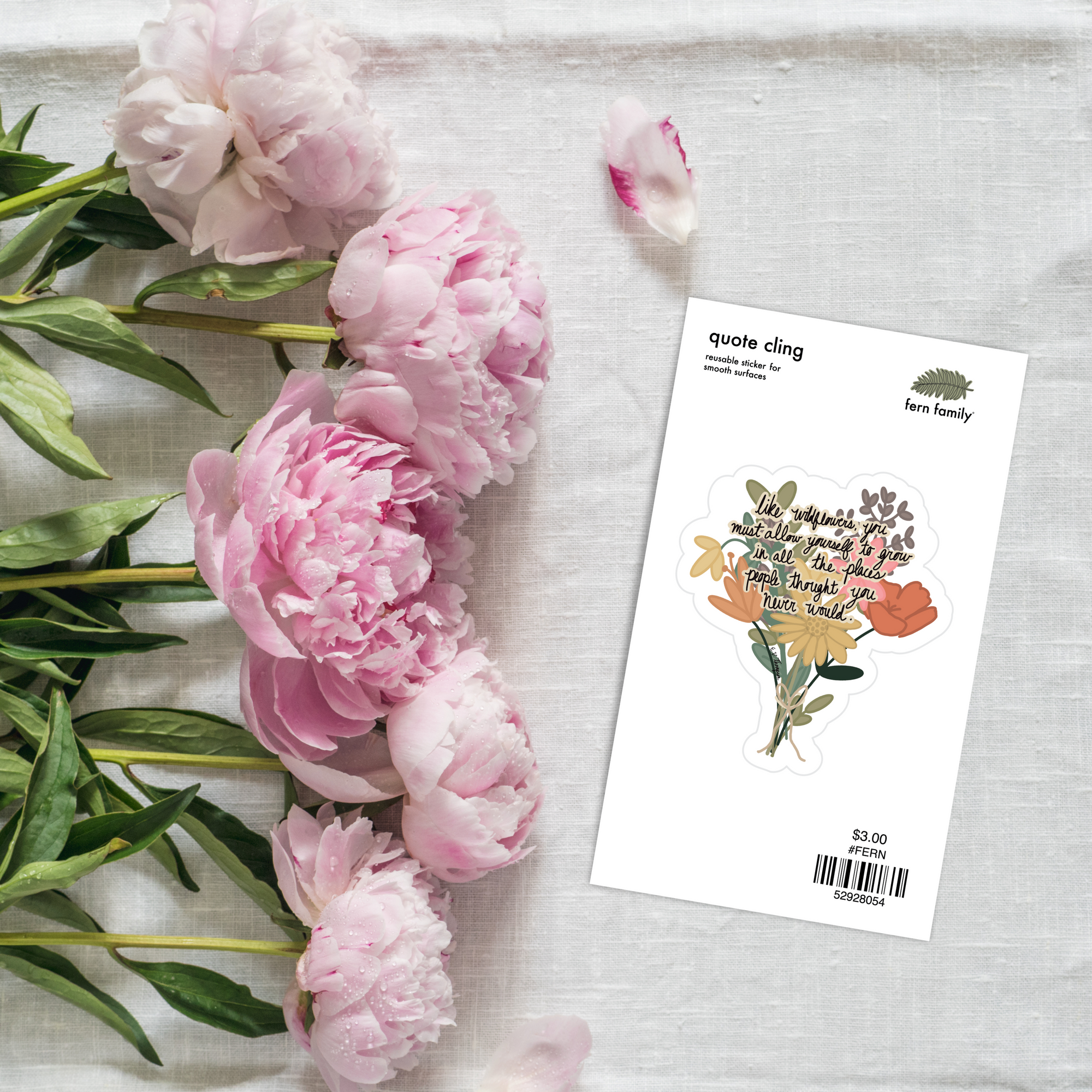 Uplifting | Wildflowers | Quote Clings