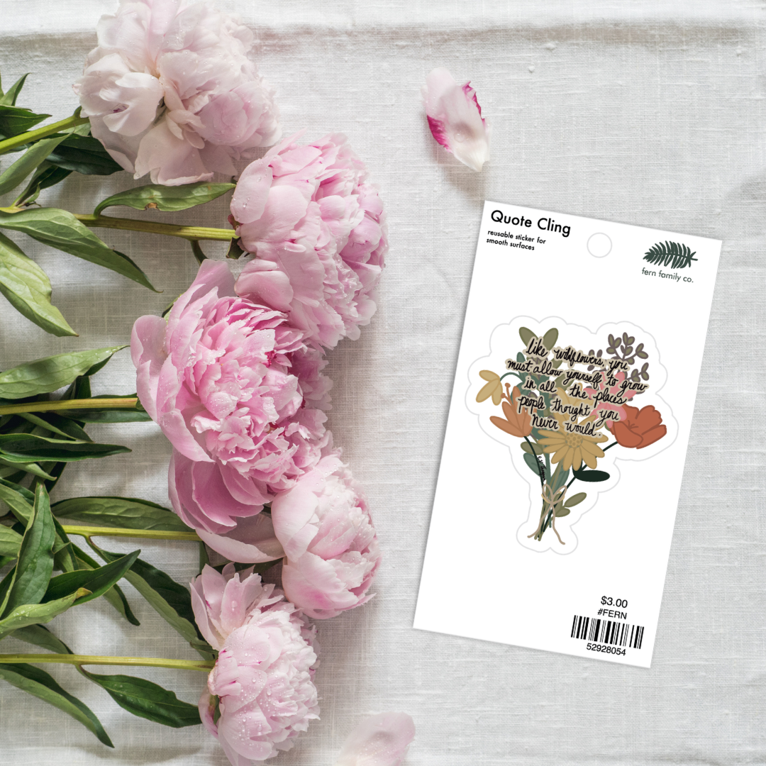 Uplifting | Wildflowers | Quote Clings