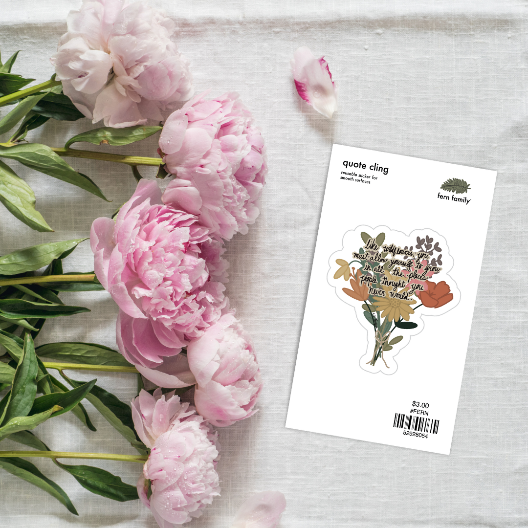 Uplifting | Wildflowers | Quote Clings
