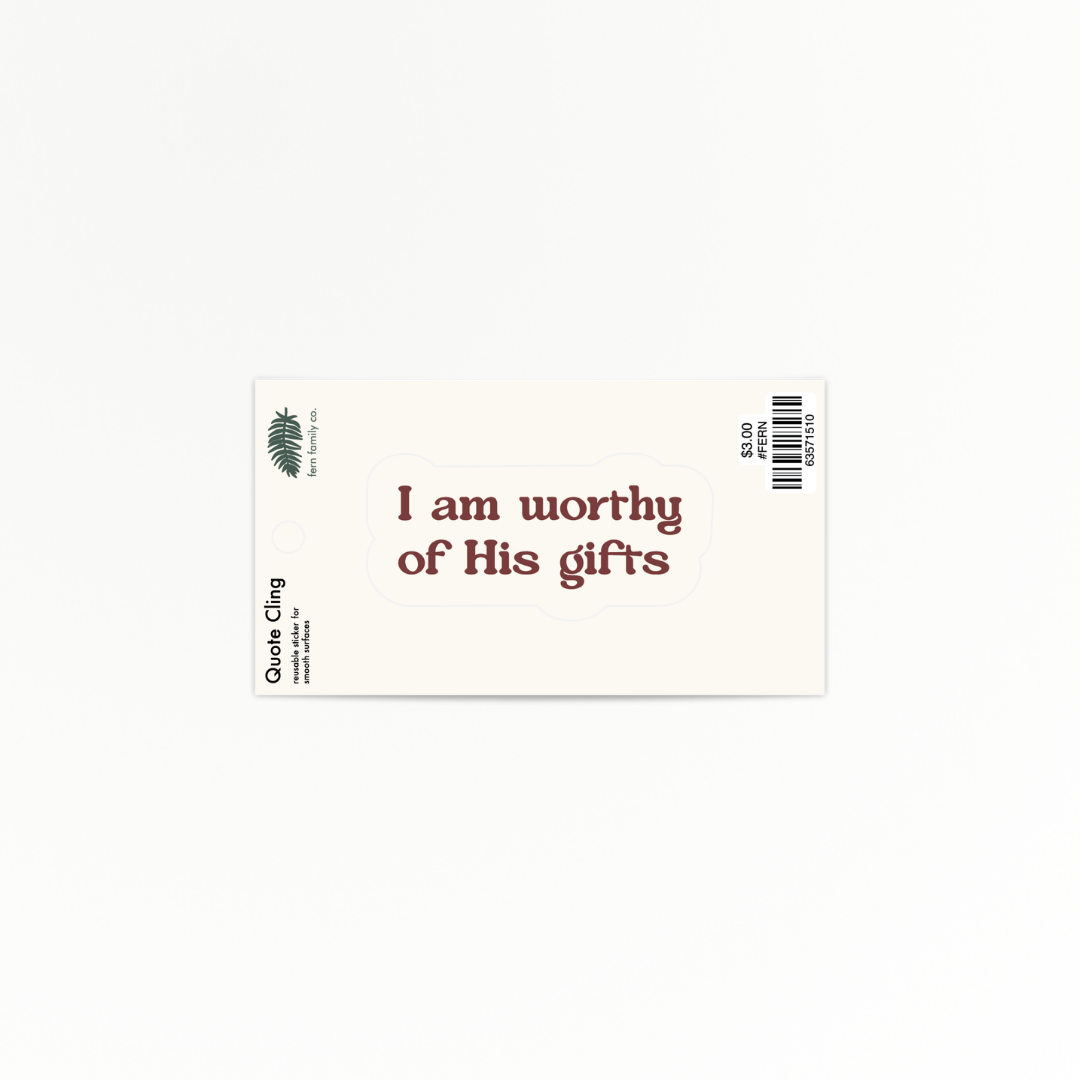 Faith | Worthy | Quote Clings