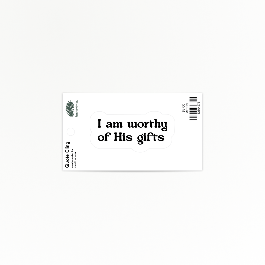 Faith | Worthy | Quote Clings